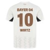 Original Trikotsatz Bayer 04 Leverkusen Florian Wirtz 10 Auswärtstrikot 2024-25 Für Kinder